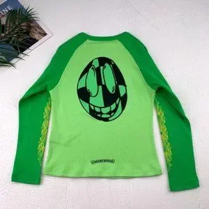 在庫わずか Chrome Hearts 99 Eyes long T-shirt Acidick Green Chrome Hearts 99 Eyes Longsleeve Acidick Green Men's - SS24 - US